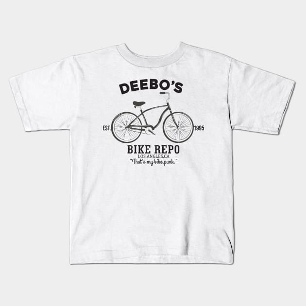 DEBOO'S BIKE REPO Kids T-Shirt by Geminiguys